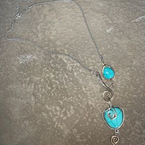 TURQUOISE HEART NECKLACE